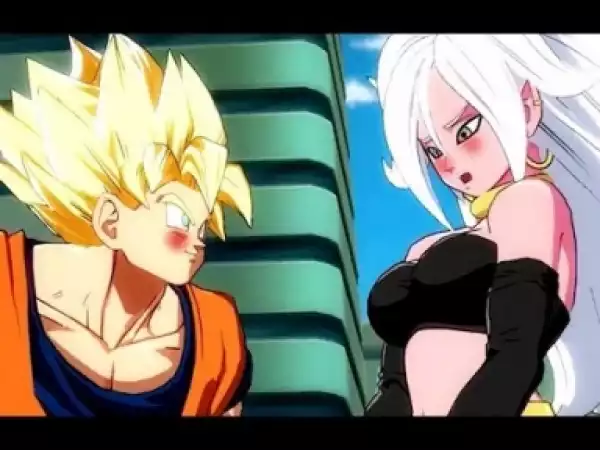 Video: Dragon Ball FighterZ - Goku Tries To Hit On Android 21 2018 HD